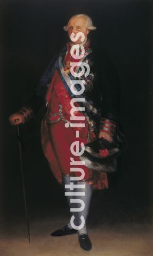 Francisco Goya, Karl IV. von Spanien in der Uniform der Guardia de Corps