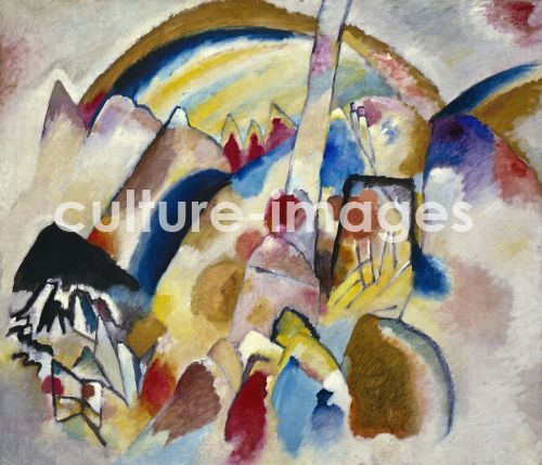 Wassily Wassiljewitsch Kandinsky, Landschaft mit roten Flecken Nr. 2
