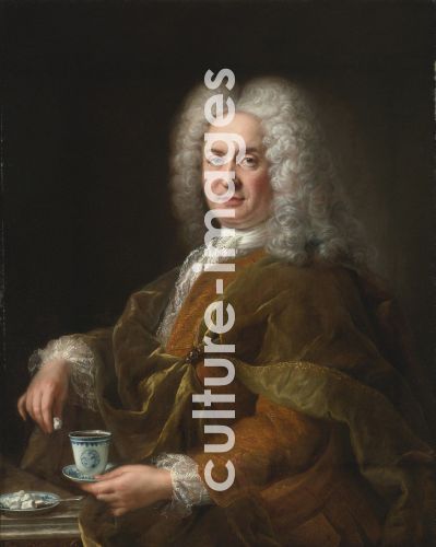 Alexis Simon Belle, Bildnis eines Mannes mit einer Tasse Schokolade Alexis Simon Belle, Bildnis eines Mannes mit einer Tasse Schokolade