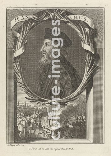 Bernard Picart, Porträt von Jan Hus