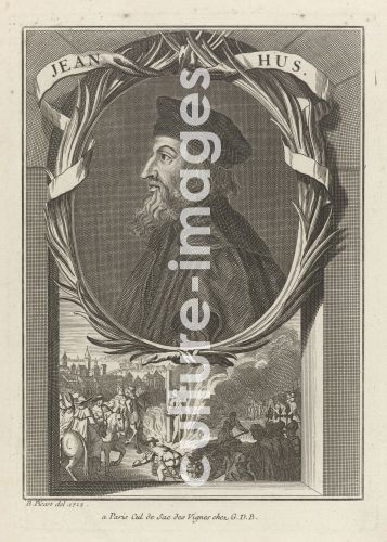 Bernard Picart, Porträt von Jan Hus Bernard Picart, Porträt von Jan Hus