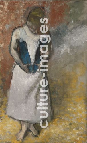 Edgar Degas, Frau beim Schnüren ihres Korsetts