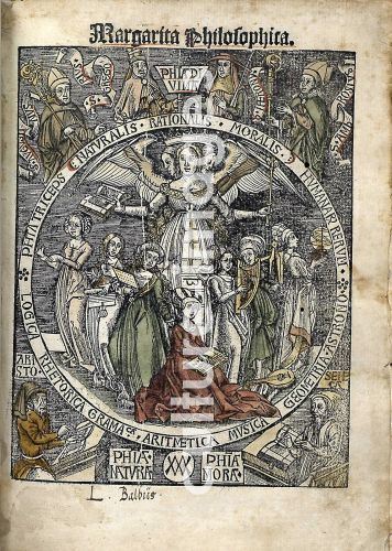 Gregor Reisch, Margarita Philosophica. Titelseite Gregor Reisch, Margarita Philosophica. Titelseite