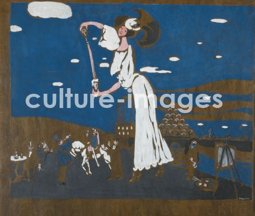 Wassily Wassiljewitsch Kandinsky, Entwurf für eine Affiche einer französischen Brauerei Wassily Wassiljewitsch Kandinsky, Entwurf für eine Affiche einer französischen Brauerei