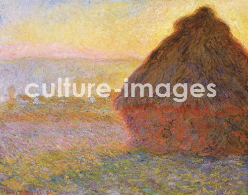 Claude Monet, Getreideschober (Sonnenuntergang) Claude Monet, Getreideschober (Sonnenuntergang)