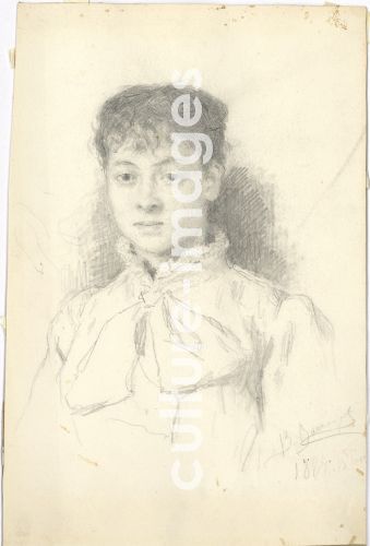 Viktor Michailowitsch Wasnezow, Porträt der Malerin Maria Jakuntschikowa (1870-1902)