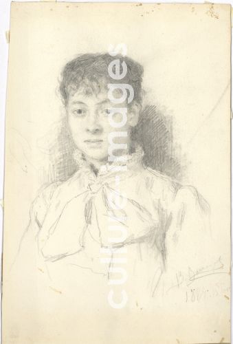 Viktor Michailowitsch Wasnezow, Porträt der Malerin Maria Jakuntschikowa (1870-1902) Viktor Michailowitsch Wasnezow, Porträt der Malerin Maria Jakuntschikowa (1870-1902)