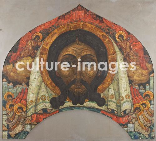 Nicholas Roerich, Studie der Wandmalerei in der Kirche des Heiligen Geistes in Talaschkino