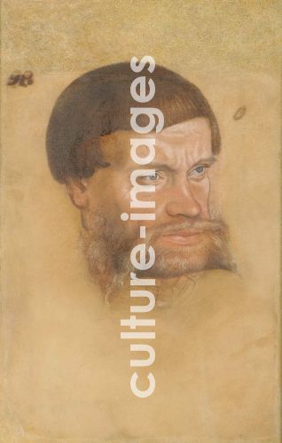 Lucas Cranach der Jüngere, Cranach, Lucas, der Jüngere (1515-1586), Porträt eines bärtigen Mannes (Joachim I. von Anhalt?), Tempera und Pastell auf Karton, Renaissance, um 1540, Deutschland, Musée des Beaux-Arts, Reims.