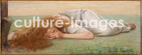 Emilio Longoni, Maria Magdalena am Fuße des Kreuzes Emilio Longoni, Maria Magdalena am Fuße des Kreuzes