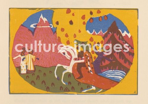 Wassily Wassiljewitsch Kandinsky, Berge. Aus "Klänge" Wassily Wassiljewitsch Kandinsky, Berge. Aus "Klänge"