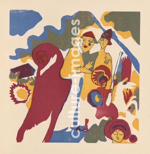 Wassily Wassiljewitsch Kandinsky, Allerheiligen. Aus "Klänge" Wassily Wassiljewitsch Kandinsky, Allerheiligen. Aus "Klänge"