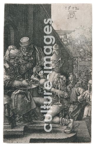 Albrecht Dürer, Die Handwaschung des Pilatus, aus der Kleinen Passion