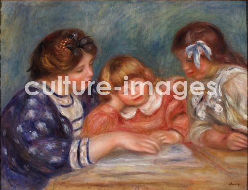 Pierre Auguste Renoir, Renoir, Pierre Auguste (1841-1919), La Leçon (Bielle, l
