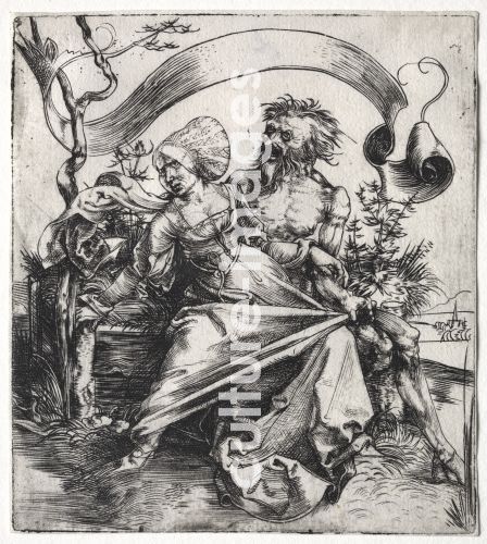 Albrecht Dürer, Junge Frau, vom Tode bedroht. (Der Gewalttätige)