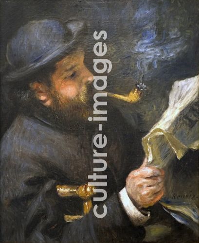 Pierre Auguste Renoir, Claude Monet lisant