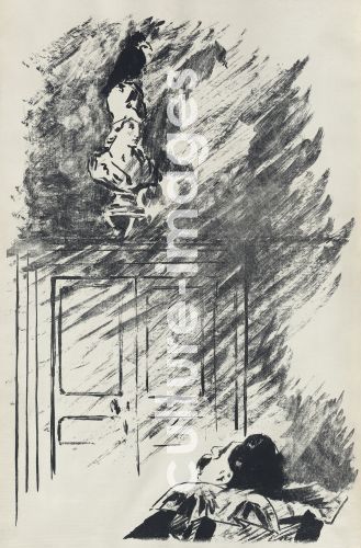 Édouard Manet, Illustration zum Gedicht "Le Corbeau (Der Rabe)" von Edgar Allan Poe