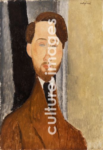 Amedeo Modigliani, Porträt von Léopold Zborowski Amedeo Modigliani, Porträt von Léopold Zborowski