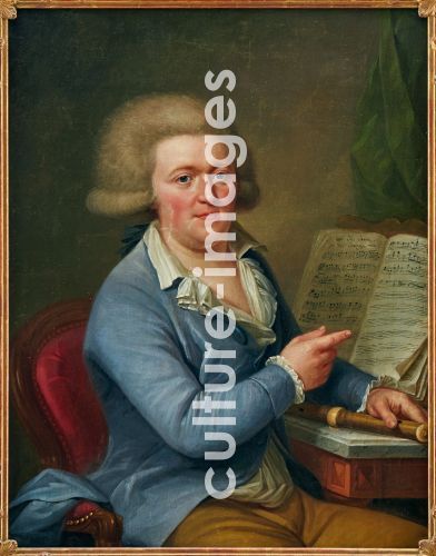 Adolf Ulrik Wertmüller, Porträt von Komponist Francesco Antonio Uttini (1723-1795)