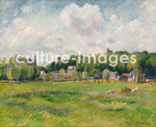 Camille Pissarro, Prairies à Gisors