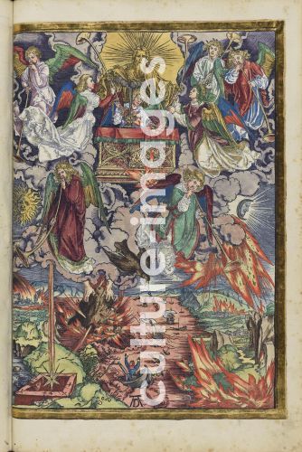 Albrecht Dürer, Das siebente Siegel und die ersten vier Posaunen. Aus der Apokalypse (Offenbarung des Johannes)