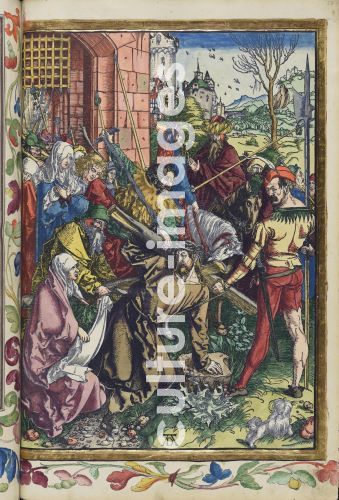 Albrecht Dürer, Christus wird zur Kreuzigung geführt. Aus der Großen Passion (Passio domini nostri Jesu)