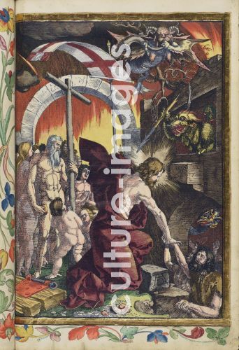 Albrecht Dürer, Christus steigt in die Unterwelt hinab (Vorhölle). Aus der Großen Passion (Passio domini nostri Jesu)