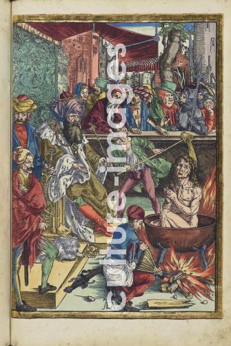 Albrecht Dürer, Martyrium des Evangelisten Johannes. Aus der Apokalypse (Offenbarung des Johannes)