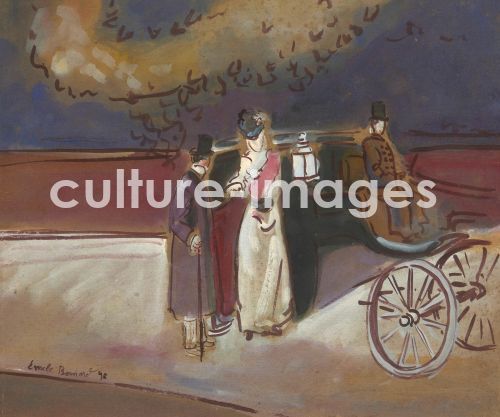 Émile Bernard, Le fiacre Émile Bernard, Le fiacre