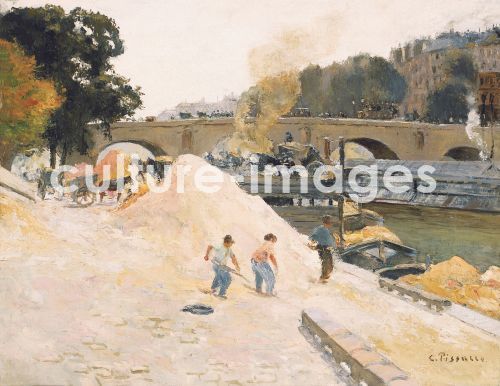 Camille Pissarro, Le Pont-Marie vu depuis le quai d Camille Pissarro, Le Pont-Marie vu depuis le quai d