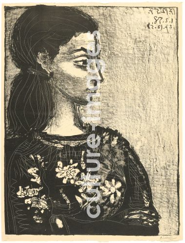 Pablo Picasso, Femme au corsage à fleurs Pablo Picasso, Femme au corsage à fleurs