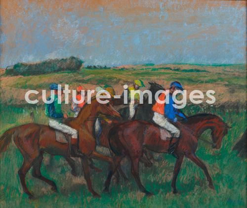 Edgar Degas, Auf dem Rennplatz (Sur le champ de courses) Edgar Degas, Auf dem Rennplatz (Sur le champ de courses)