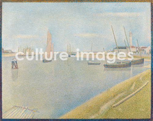 Georges Seurat, Der Kanal von Gravelines, in Richtung Meer (Le Chenal de Gravelines, Direction de la mer) Georges Seurat, Der Kanal von Gravelines, in Richtung Meer (Le Chenal de Gravelines, Direction de la mer)