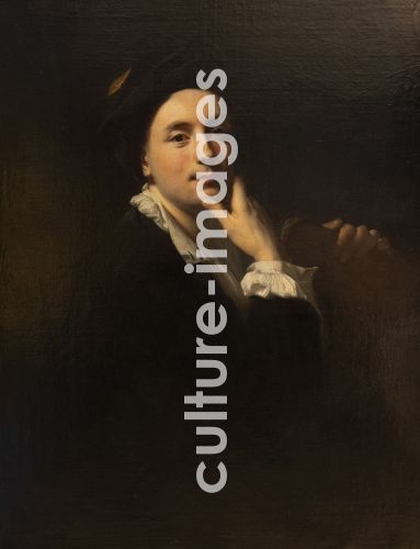 Jacques-François Delyen, Delyen, Jacques-François (1684-1761), Selbstbildnis, Öl auf Leinwand, Barock, 1714, Frankreich, Musée des Beaux Arts, Nimes.