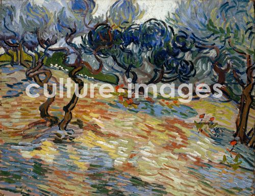 Vincent van Gogh, Gogh, Vincent, van (1853-1890), Olivenbäume, Öl auf Leinwand, Postimpressionismus, 1889, Holland, National Gallery of Scotland, Edinburgh. Vincent van Gogh, Gogh, Vincent, van (1853-1890), Olivenbäume, Öl auf Leinwand, Postimpressionismus, 1889, Holland, National Gallery of Scotland, Edinburgh.