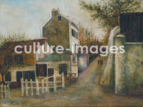 Maurice Utrillo, Utrillo, Maurice (1883-1955), Le Lapin Agile, Öl auf Leinwand, Postimpressionismus, um 1913, Frankreich, Nagoya City Art Museum.