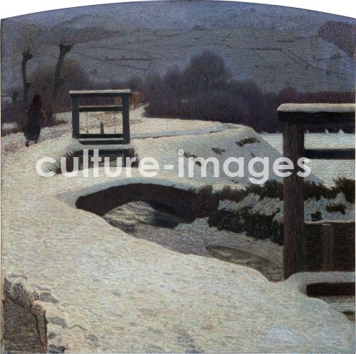 Giuseppe Pellizza da Volpedo, Der Schnee Giuseppe Pellizza da Volpedo, Der Schnee