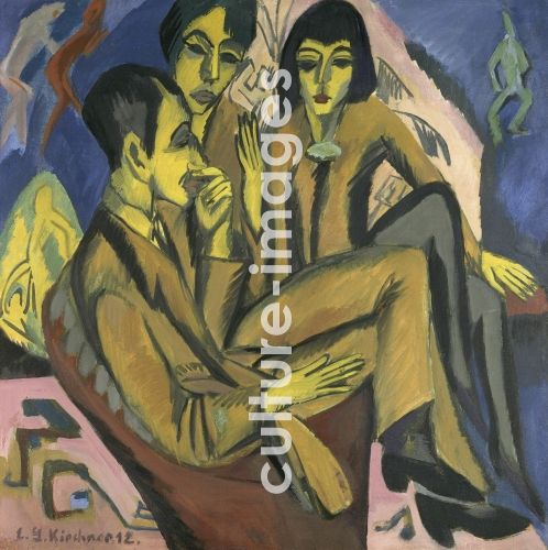 Ernst Ludwig Kirchner, Künstlergruppe (Unterhaltung der Künstler)