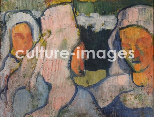 Émile Bernard, Trois Bretonnes en coiffe de deuil Émile Bernard, Trois Bretonnes en coiffe de deuil
