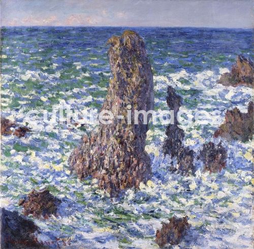 Claude Monet, Les Pyramides de Port-Coton, effet de soleil Claude Monet, Les Pyramides de Port-Coton, effet de soleil