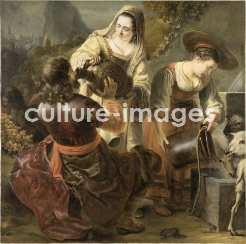Ferdinand Bol, Rebekka und Elieser am Brunnen