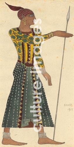 Léon Bakst, Kostümentwurf zum Ballett Kleopatra von A. Arenski