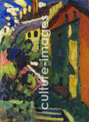 Wassily Wassiljewitsch Kandinsky, Treppe zum Schloss (Murnau)