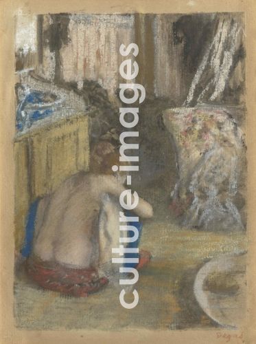 Edgar Degas, Femme nue, accroupie, vue de dos (Hockender Rückenakt)
