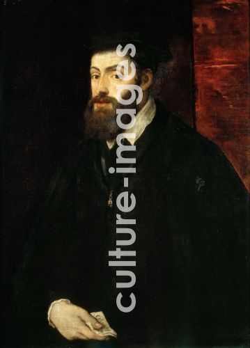 Tizian, Porträt von Kaiser Karl V. (1500-1558)