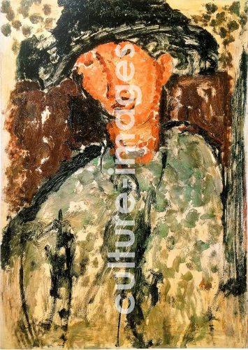 Amedeo Modigliani, Porträt von Chaïm Soutine (1893-1943)