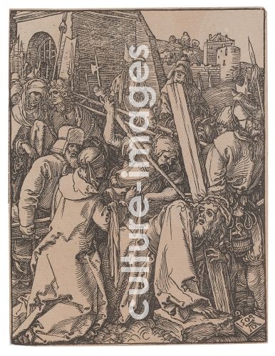 Albrecht Dürer, Kreuztragung Christi, aus der Folge "Die Kleine Passion"