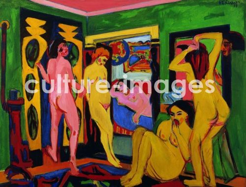 Ernst Ludwig Kirchner, Badende im Raum