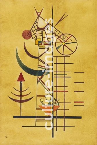 Wassily Wassiljewitsch  Kandinsky, Gebogene Spitzen