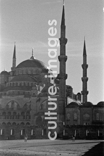 Türkei, Istanbul, Blaue Moschee, Minarett, Türkei, Istanbul, Blaue Moschee, Minarett,